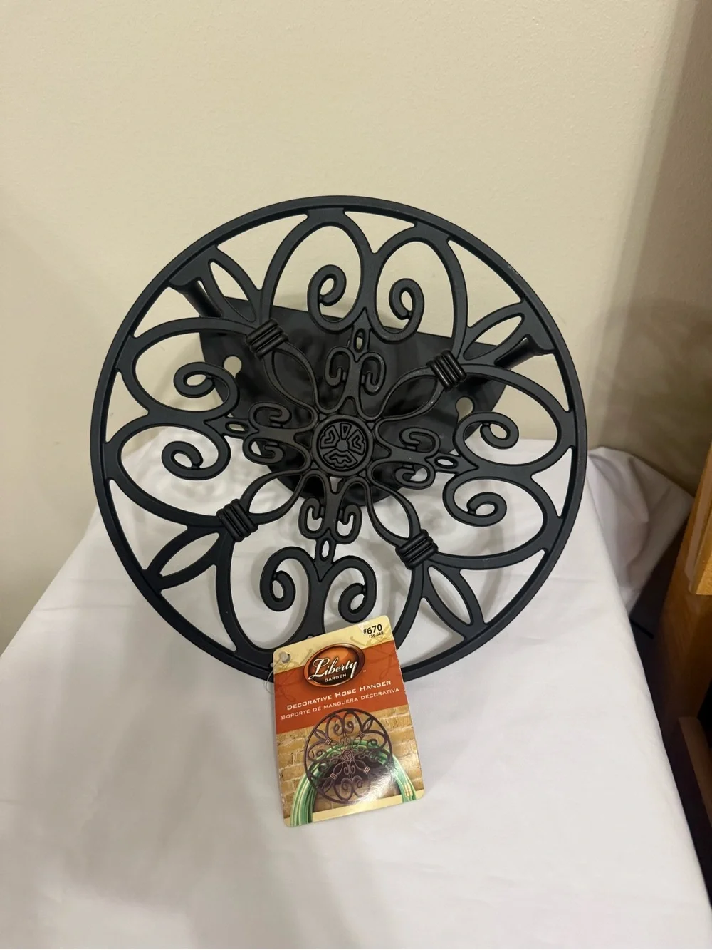 Liberty Garden Product # 670 Wall Mounted Decorative Hose Hanger Holds 125-Feet